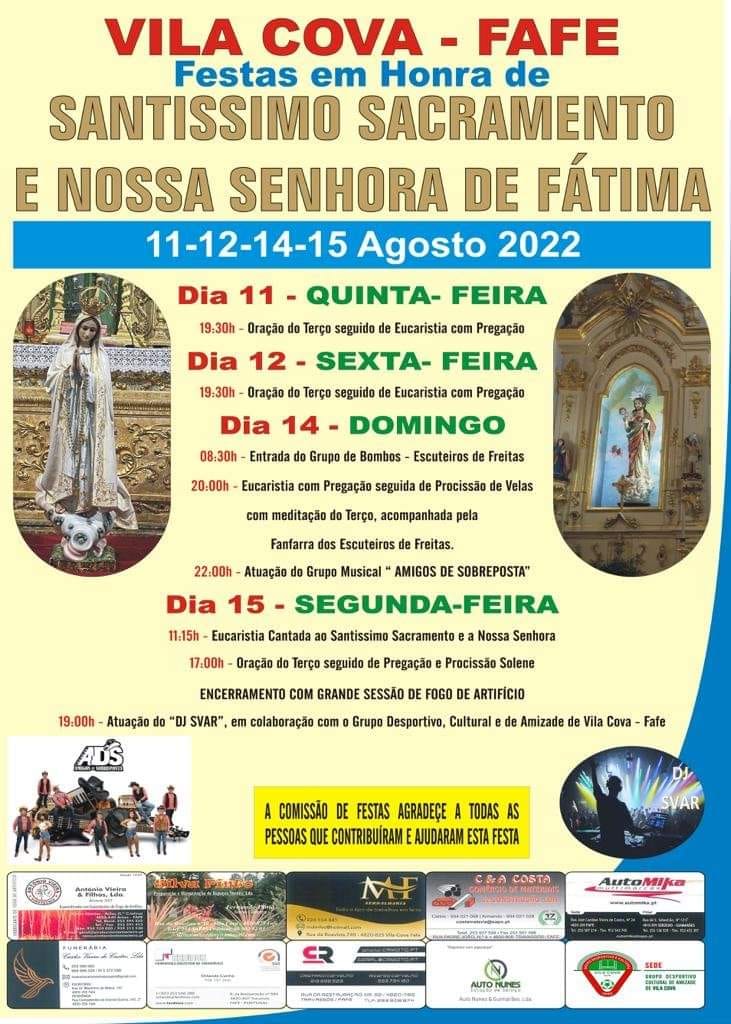 Festas em Honra de Santíssimo Sacramento e Nossa Senhora de Fátima