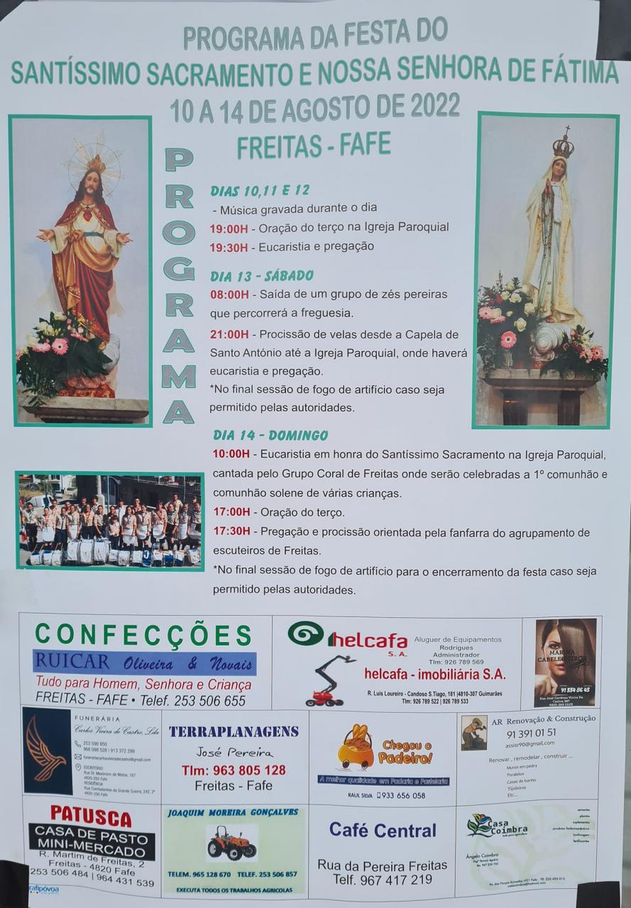 Festa do Santíssimo Sacramento e Nossa Senhora de Fátima